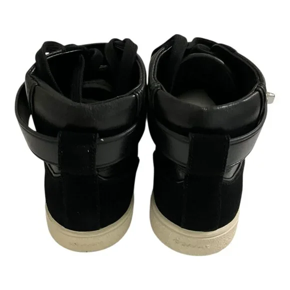 Coach C213 Sheep Kappa Suede High Top Sneakers Black Womens 7.5 NEW - Picture 3 of 7